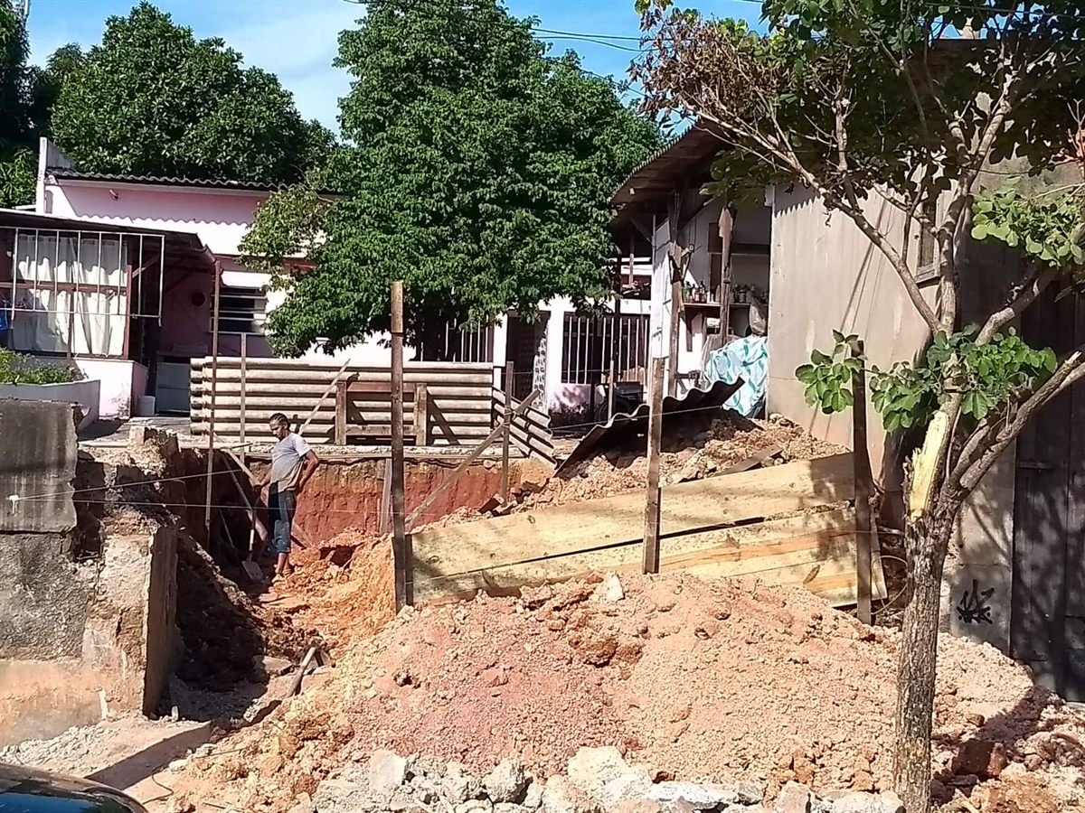 Escavação do terreno