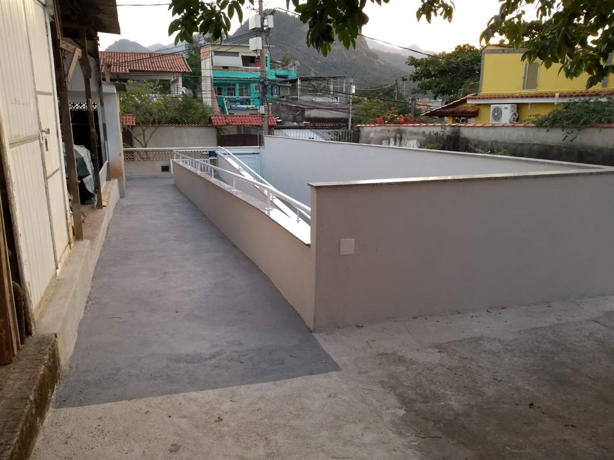 Vista da rampa concluída