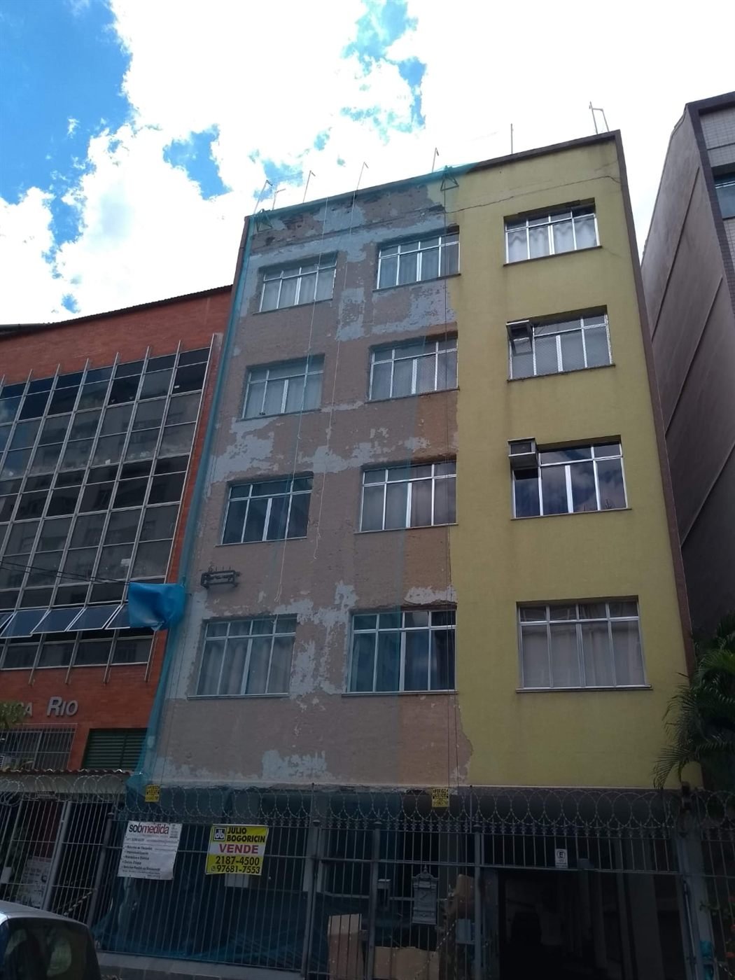 Pintura de fachada de prédio